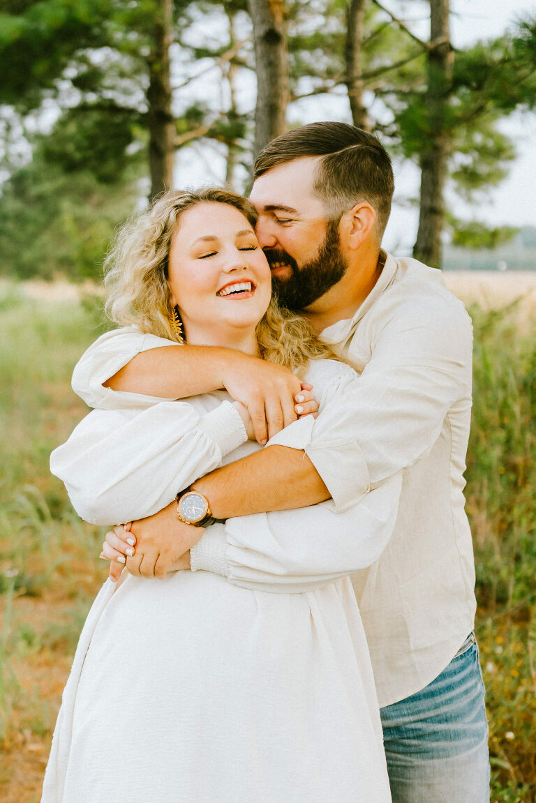 romantic autumn engagement photos